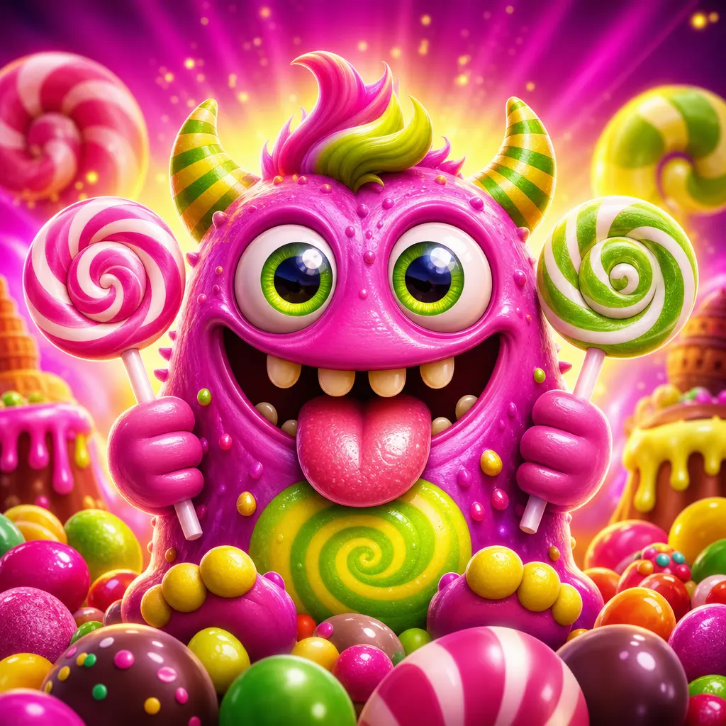 Candy Monsta slot game cover
