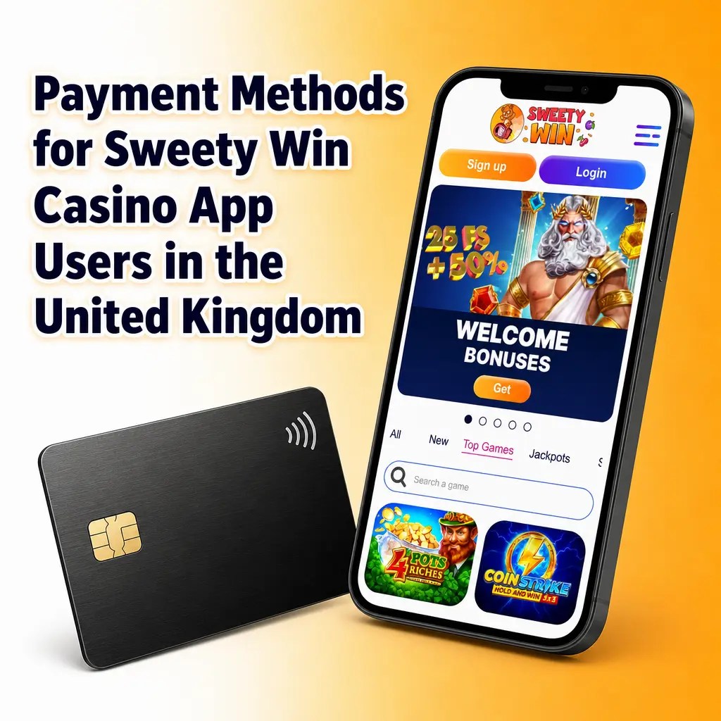 Payment methods available on the Sweety Win Casino app