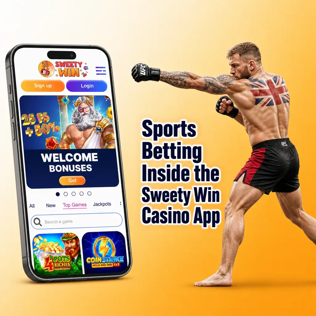 Sports betting markets in the Sweety Win Casino app