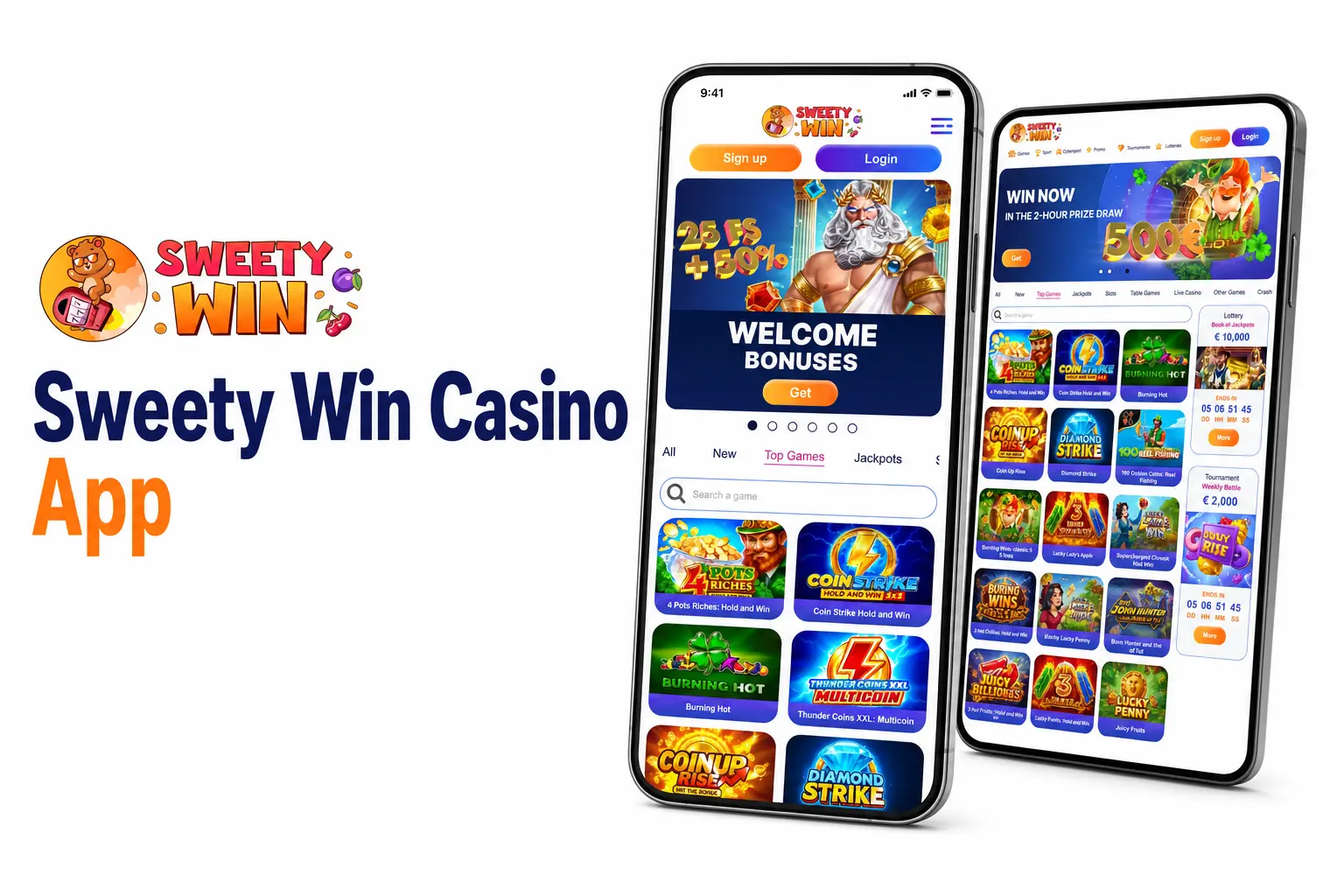 Sweety Win Casino app on Android and iOS
