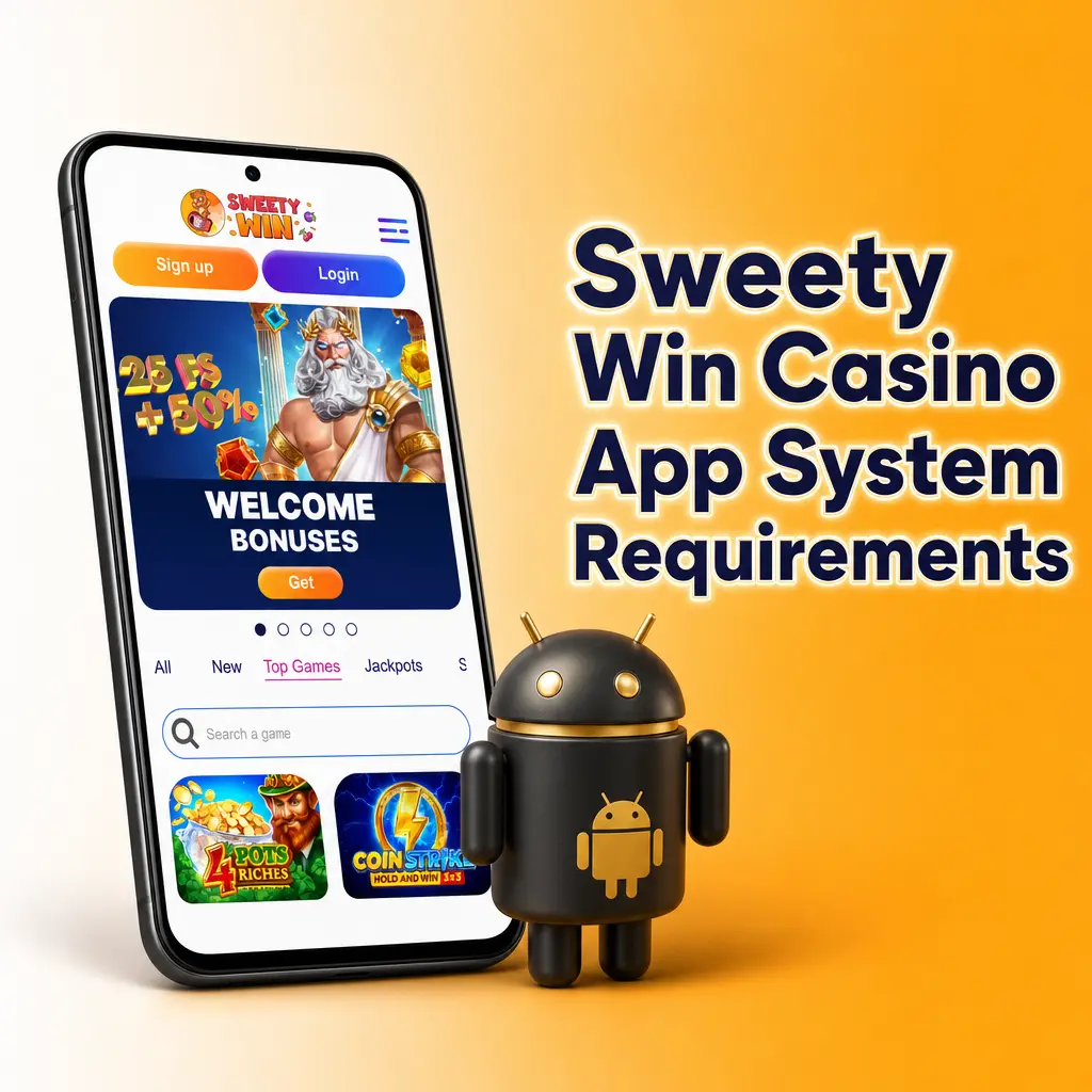 Sweety Win Casino app running on a smartphone